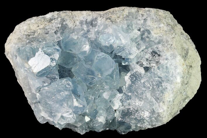 Sky Blue Celestine (Celestite) Crystal Cluster - Madagascar #139441
